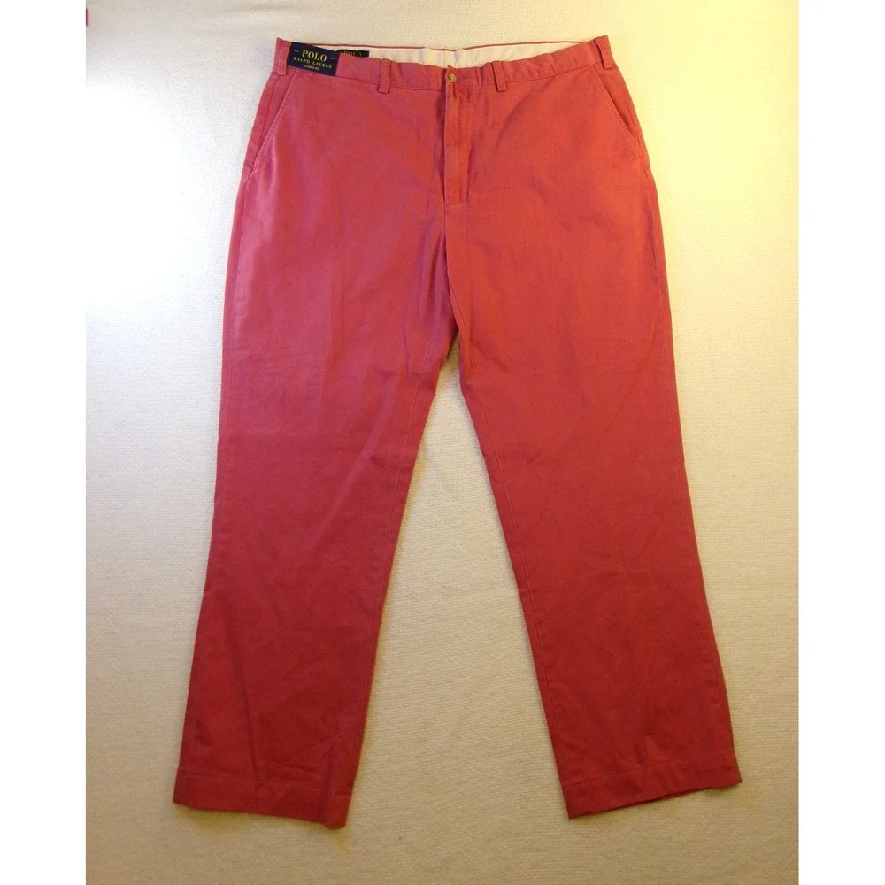 Polo Ralph Lauren Classic Fit Pants Nantucket‎ Red Mens 42x32 HEMMED NWT